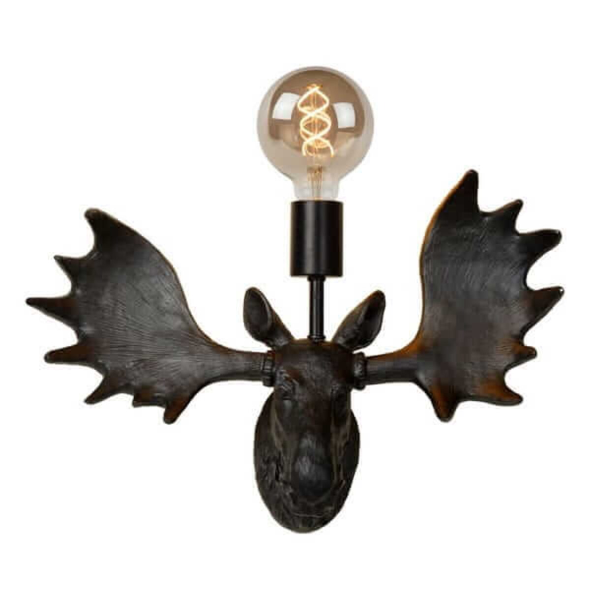 LAMPA ścienna EXTRAVAGANZA MOOSE 47209/01/30 Lucide designerska OPRAWA kinkiet łoś dekoracyjny czarny