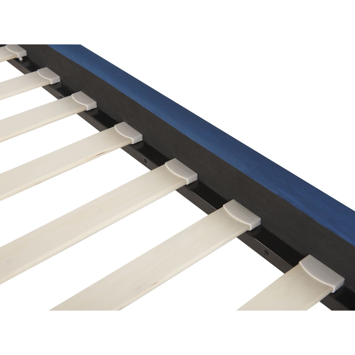 Łóżko welurowe 160 x 200 cm granatowe LIMOUX