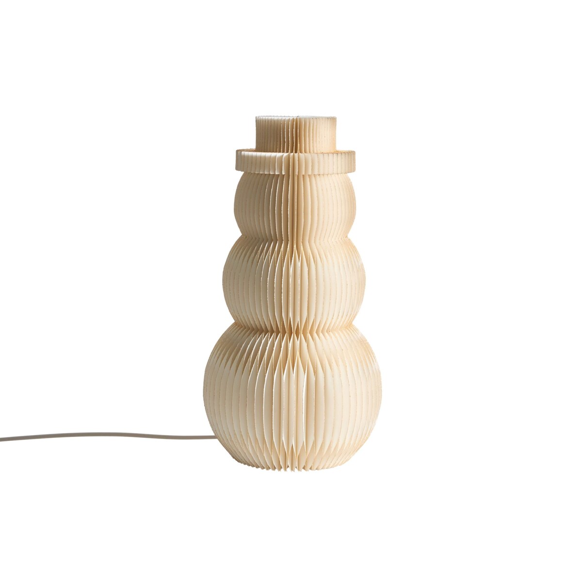 Dekoracja świąteczna Lampa stołowa BANGA Bałwan 51 cm Beżowy