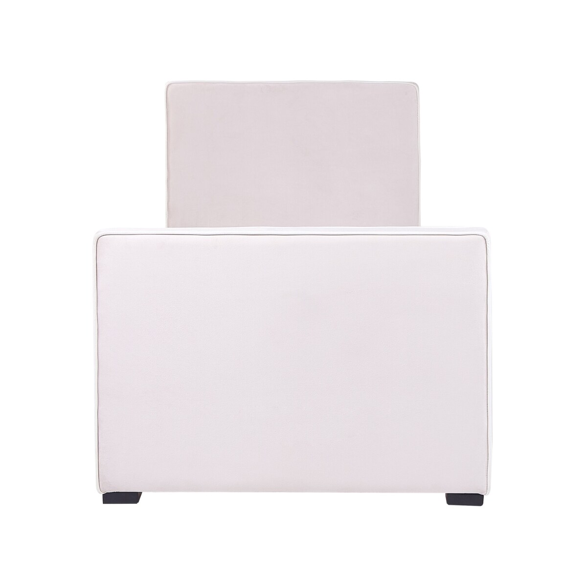 Łóżko welurowe 90 x 200 cm różowe TEENIE