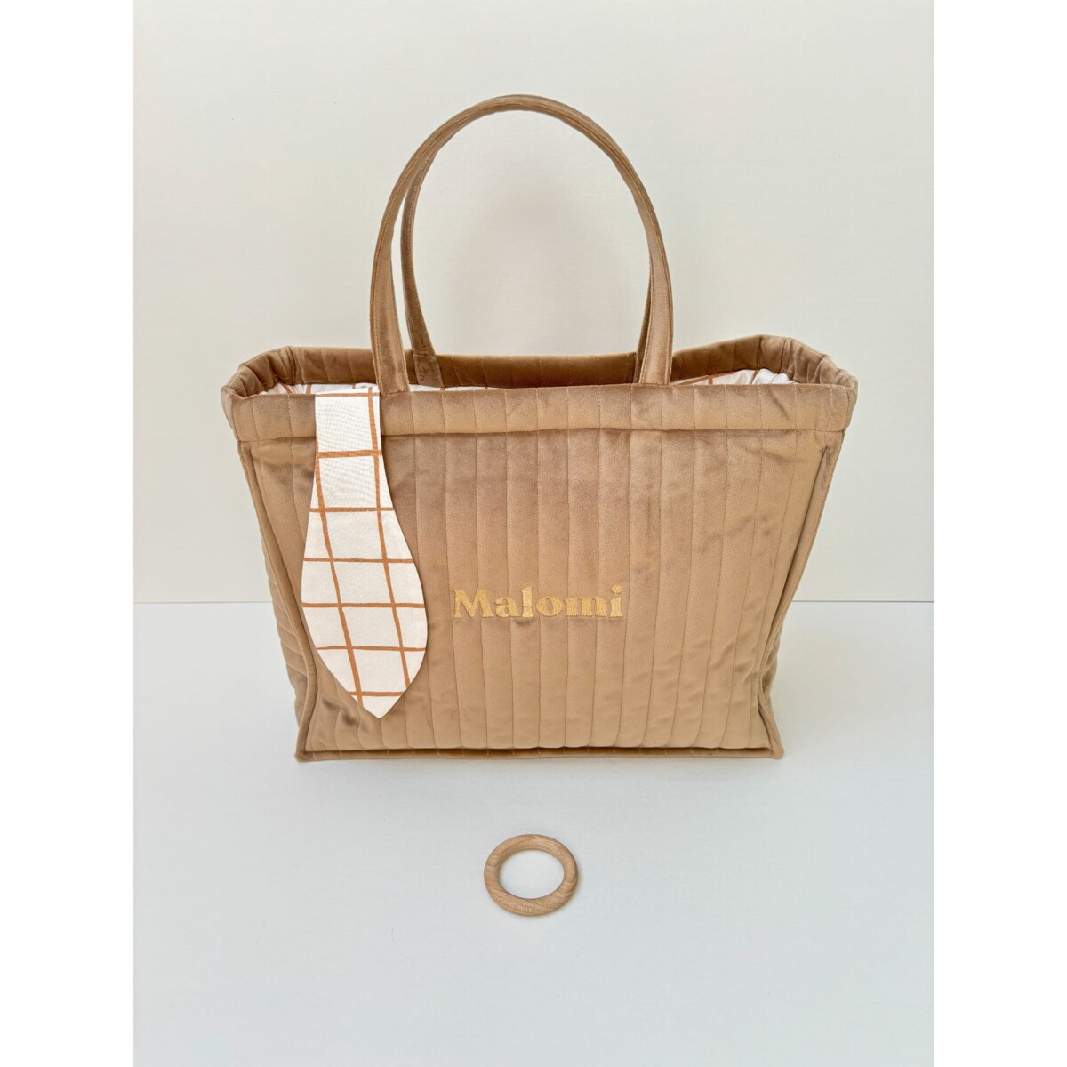 Pikowana torba do wózka Latte