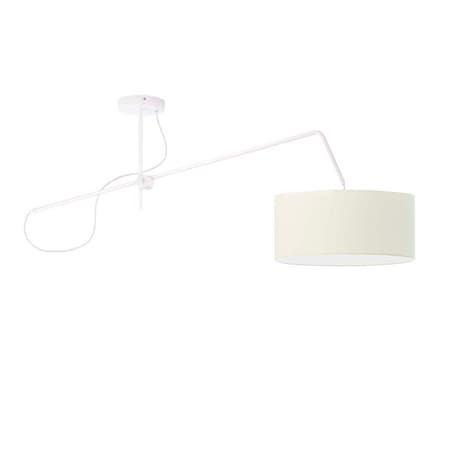 Lampa wisząca przegubowa sufitowa regulowana z abażurem walec MODERN