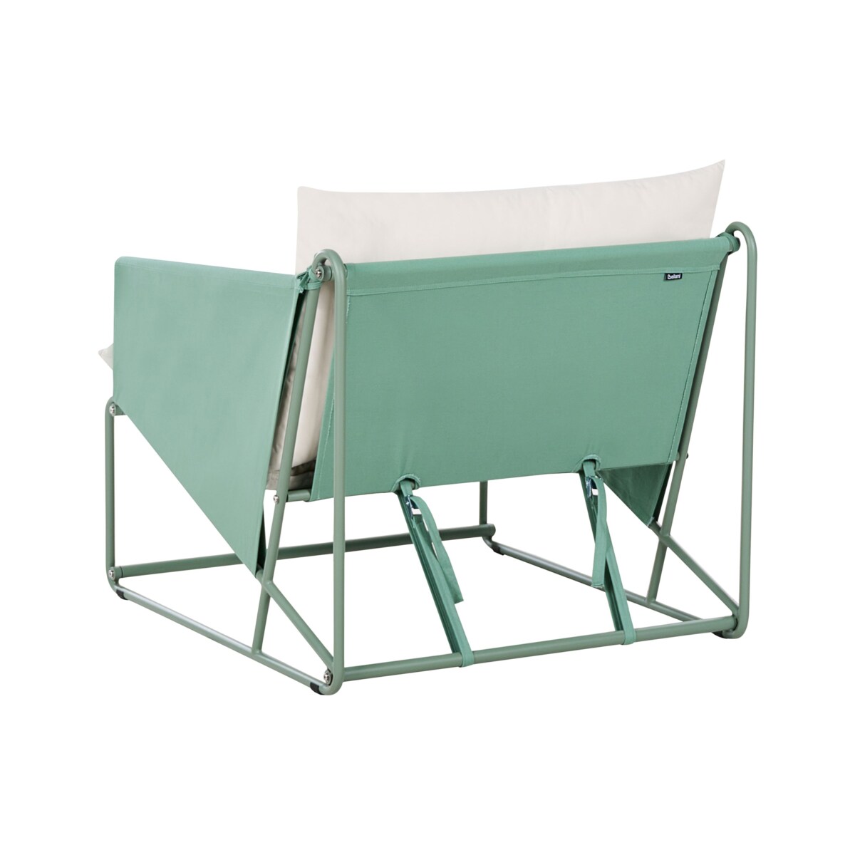 Krzesło ogrodowe z poduszką PONTE Metal Zielony