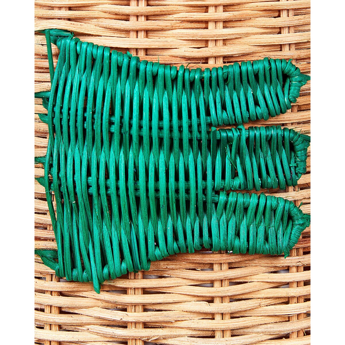 Kosz pleciony smok rattanowy naturalny CRADOCK