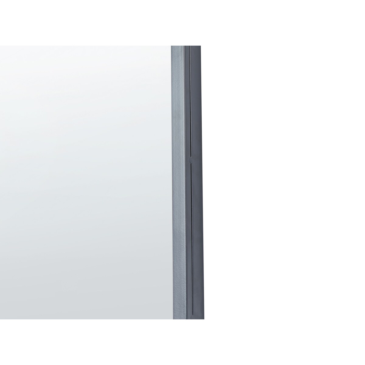 Lustro ścienne metalowe 36 x 102 cm czarne TROUY