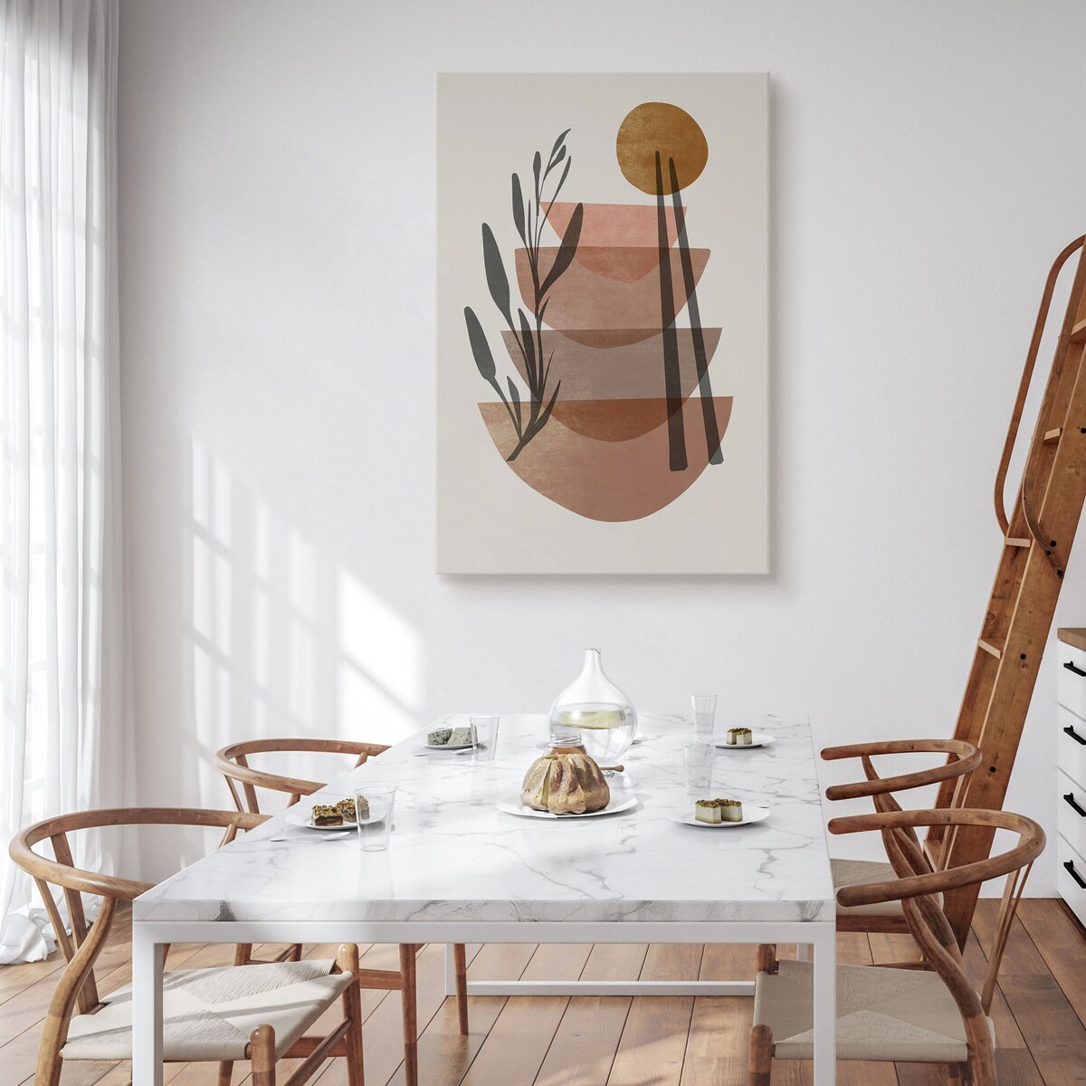 Obraz Abstrakcja Naczynia Japońskie 30x40cm