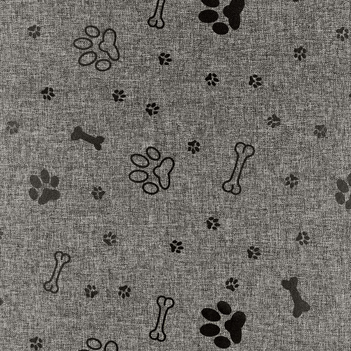 Legowisko Dla Psa Kanapa Posłanie 75X65 Cm Wodoodporne Poduszki Pikowane Kość Czarna