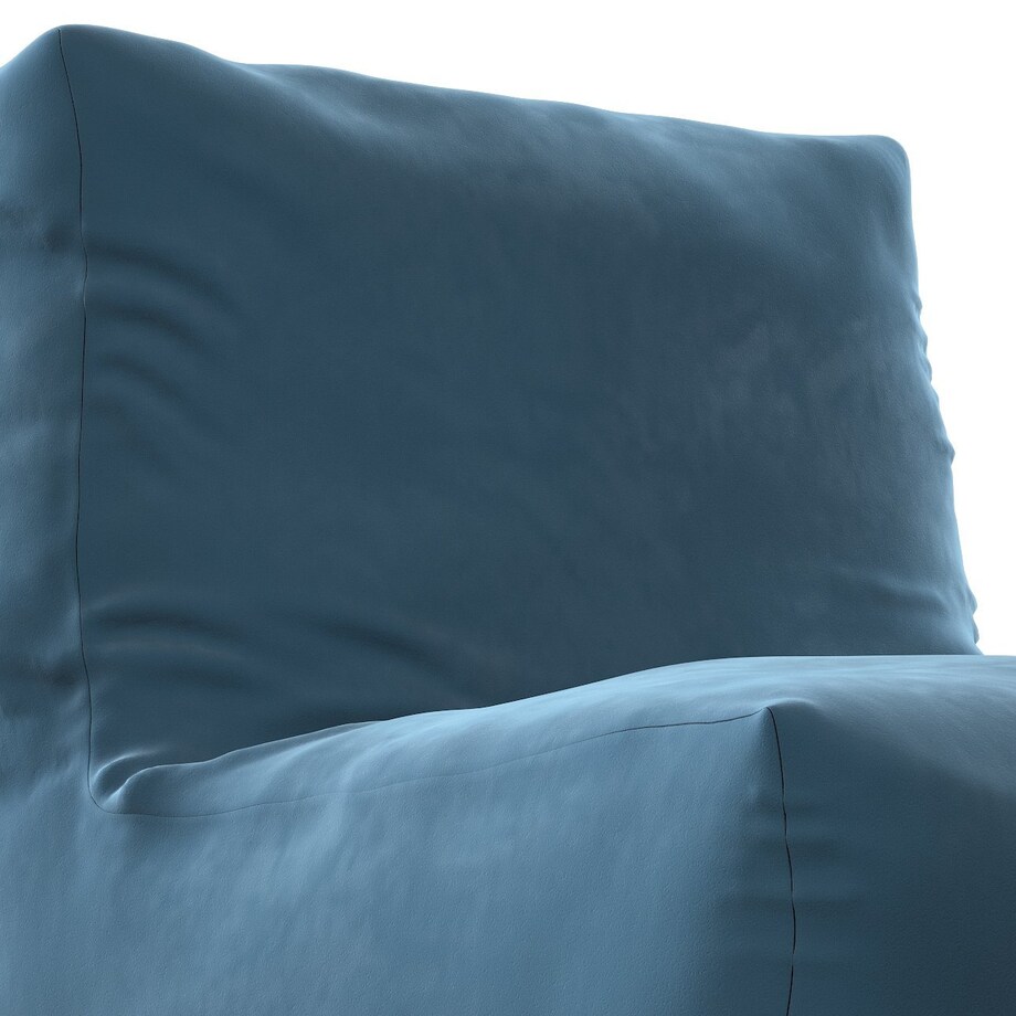 Pufa- fotel, pruski błękit, 67 x 31 x 75 cm, Velvet