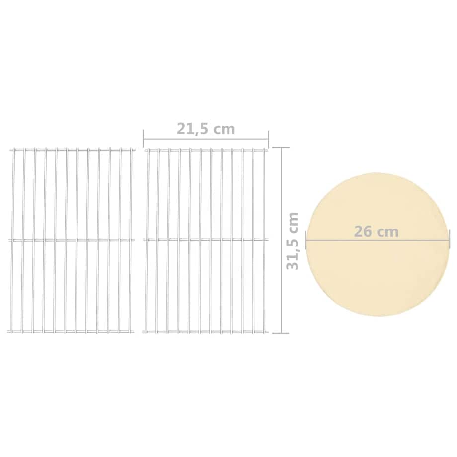vidaXL Ogrodowy piec do pizzy, grill, wędzarnia, 3-w-1, czarny