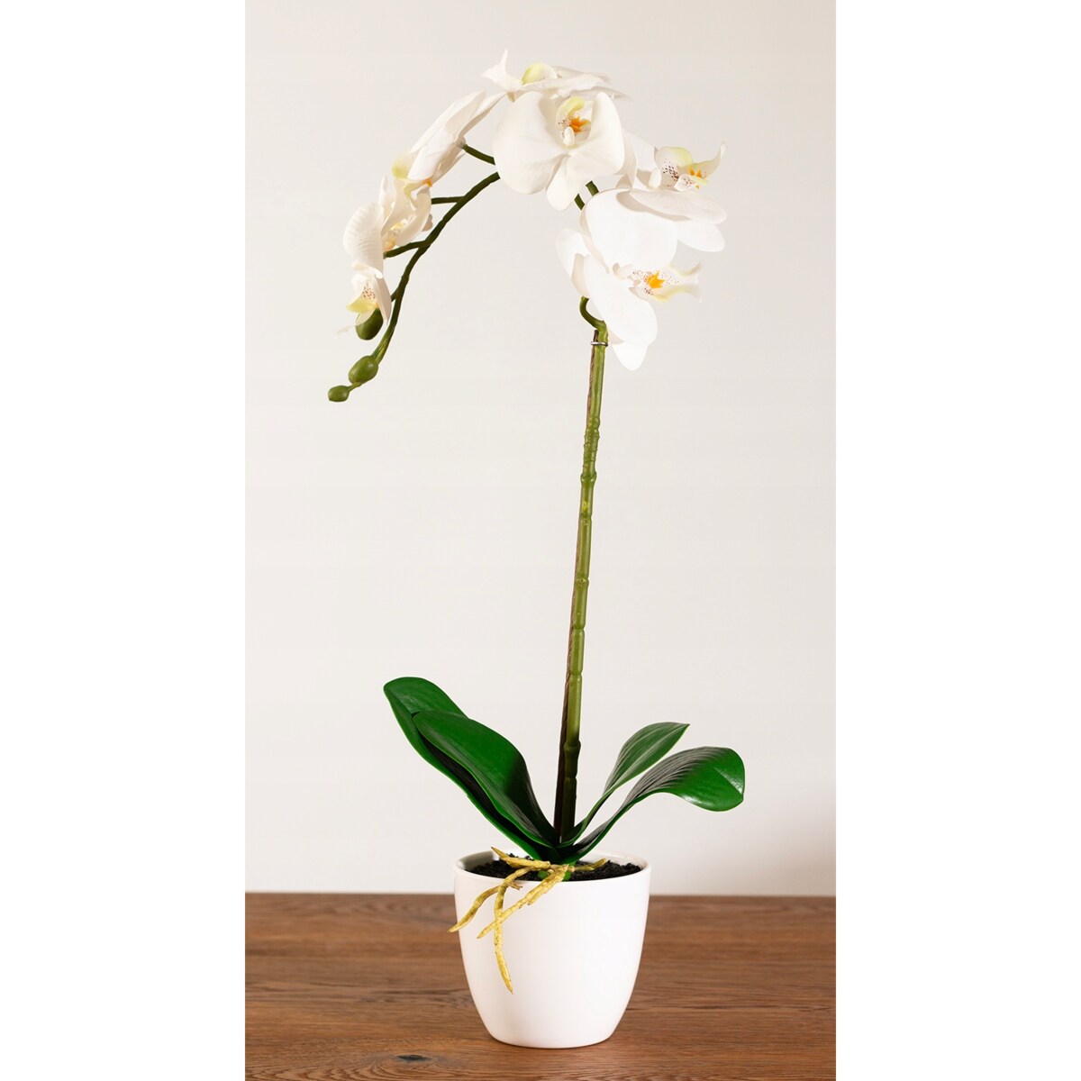 SZTUCZNA ORCHIDEA STORCZYK BIAŁY JAK ŻYWY SILIKONOWY REALISTYCZNA DEKORACJA