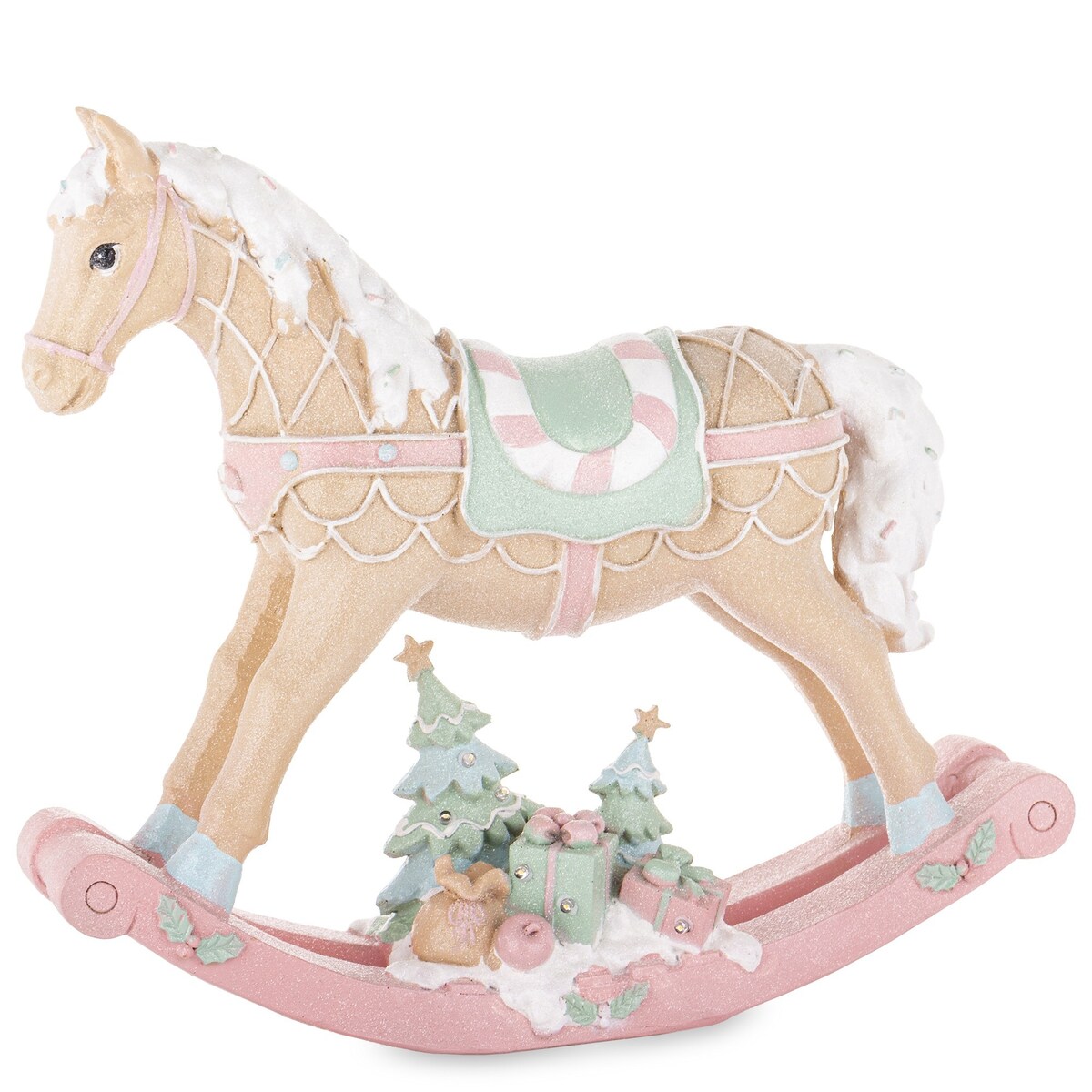 Figurka - konik na biegunach 35x40x9,5 cm LED