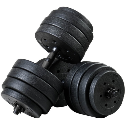 Zestaw hantli 2x20kg hantle bitumiczne 40 kg regulowane funfit