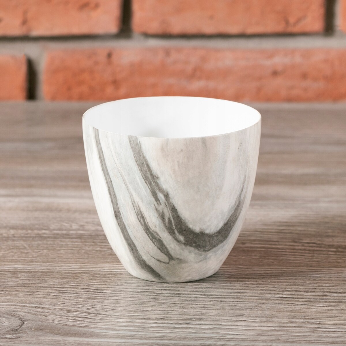 ŚWIECZNIK tealight IMITACJA MARMURU ceramika