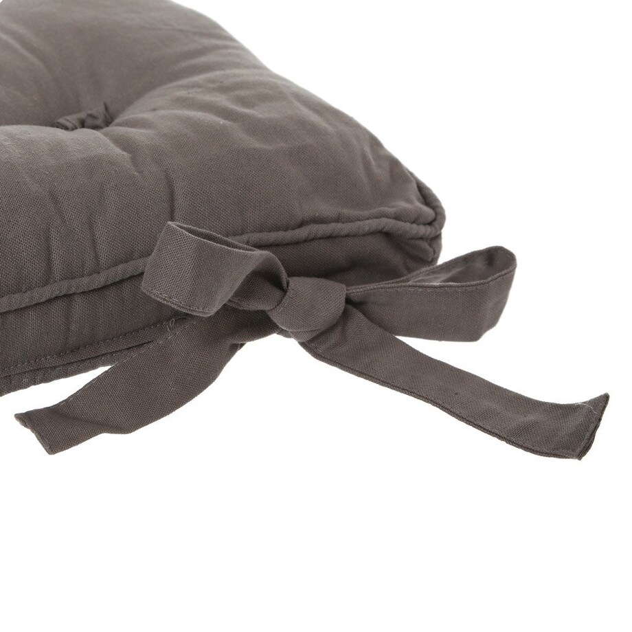 Poduszka na krzesło pikowana z mocowaniem, 37 x 37 cm