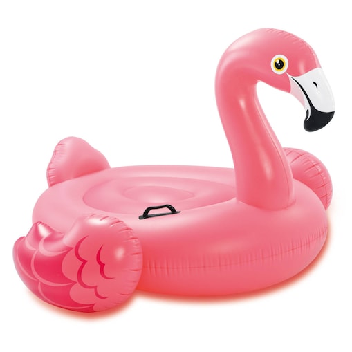 Duży materac do pływania FLAMING, nadmuchiwany, INTEX