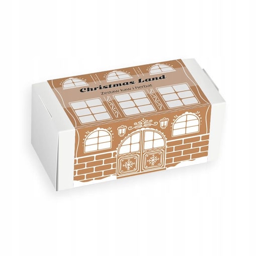 ŚWIĄTECZNY ZESTAW PREZENTOWY "CHRISTMAS LAND" 10 SMAKÓW KAW I 10 SMAKÓW HERBAT SYPANYCH - PREZENT UPOMINEK NA MIKOŁAJA ŚWIĘTA GWIAZDKĘ BOŻE NARODZENIE POD CHOINKĘ DLA KOBIETY FACETA