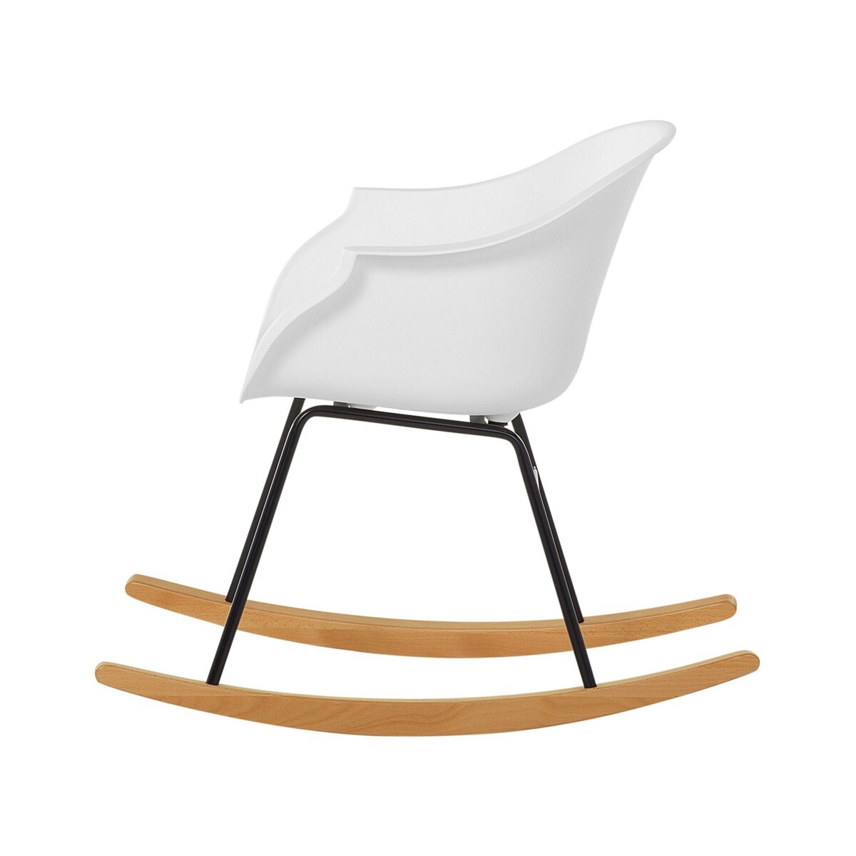 Krzesło bujane białe HARMONY