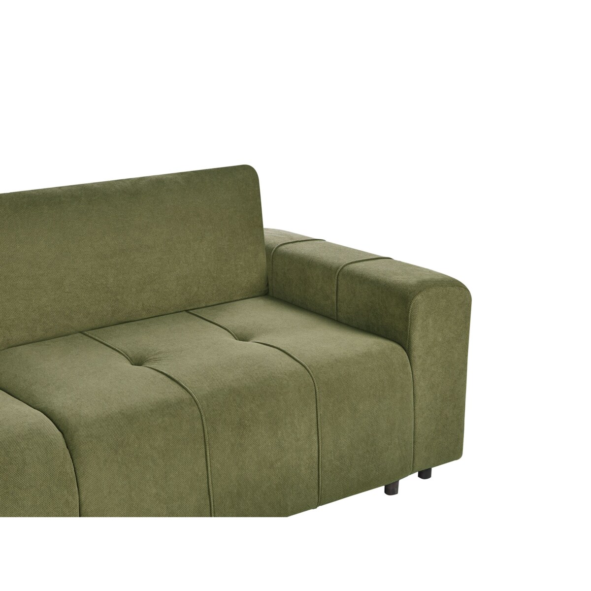 Sofa 3-osobowa rozkładana z pojemnikiem zielona INNVIK