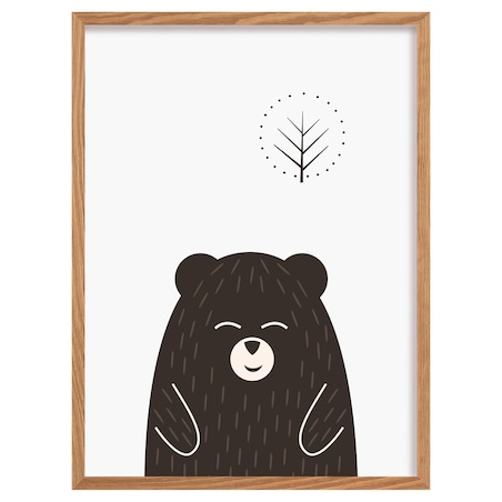 Obrazek Scandi Forest bear I 30x40cm, 30x40cm