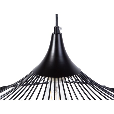Lampa wisząca metalowa czarna MAZARO