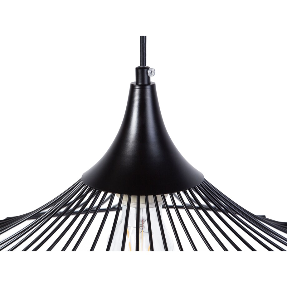 Lampa wisząca metalowa czarna MAZARO