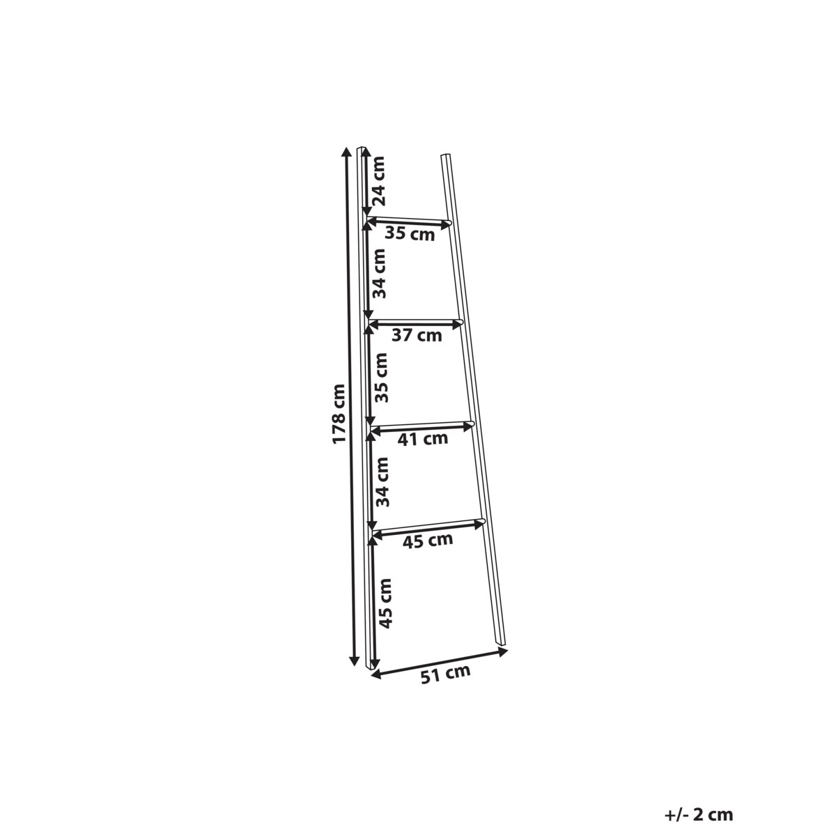 Wieszak na ręczniki OTAVALO Drewno bambusowe Jasnobrązowy