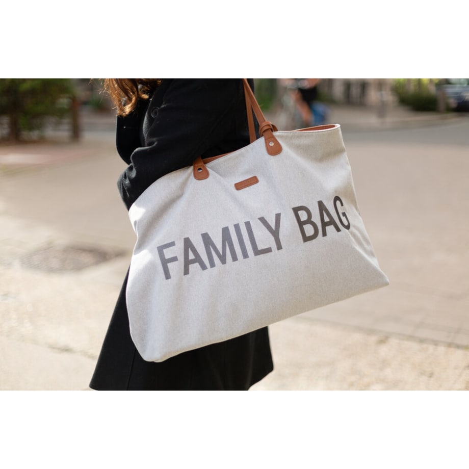 Childhome Torba Family Bag Kanwas Szara
