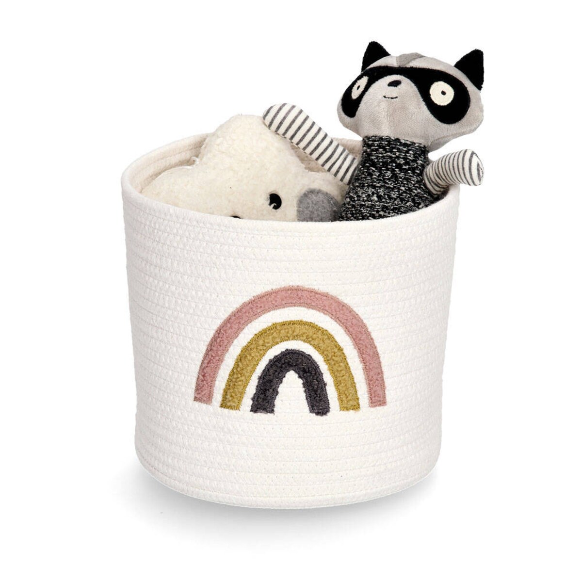 Kosz do przechowywania z plecionki RAINBOW, Ø 25 cm