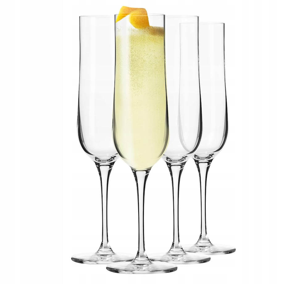 Kieliszki Wysokie Koktajlowe do Szampana Krosno Shake N°7 French75 4 x 120 ml