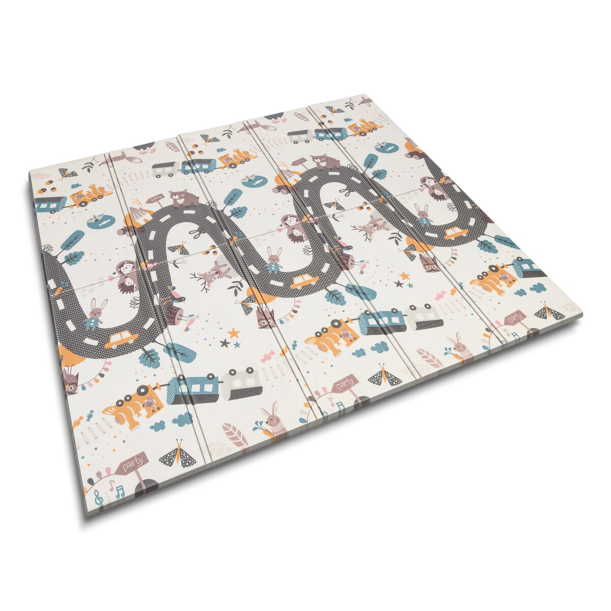 Mata piankowa edukacyjna składana dla dzieci duża 180x200 pianka xpe Nukido