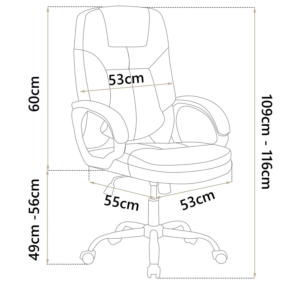 Fotel biurowy Sofotel 355 ciemny brąz - dark brown