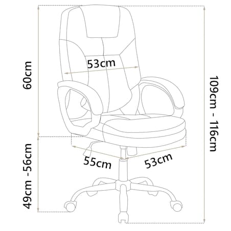 Fotel biurowy Sofotel 355 ciemny brąz - dark brown