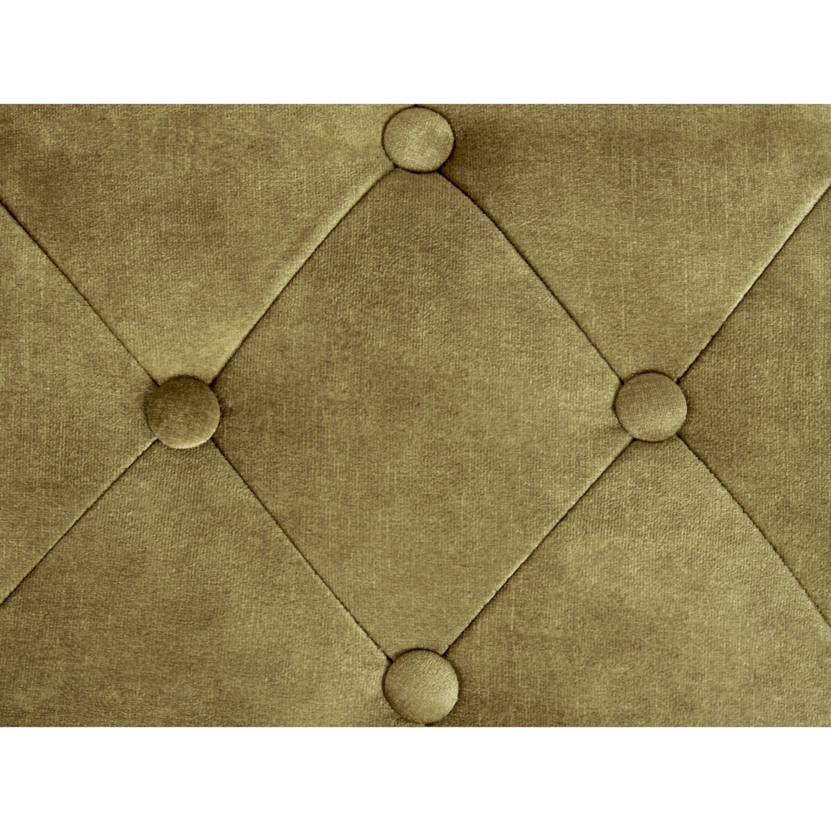 Ławka welurowa oliwkowa ROSEVILLE