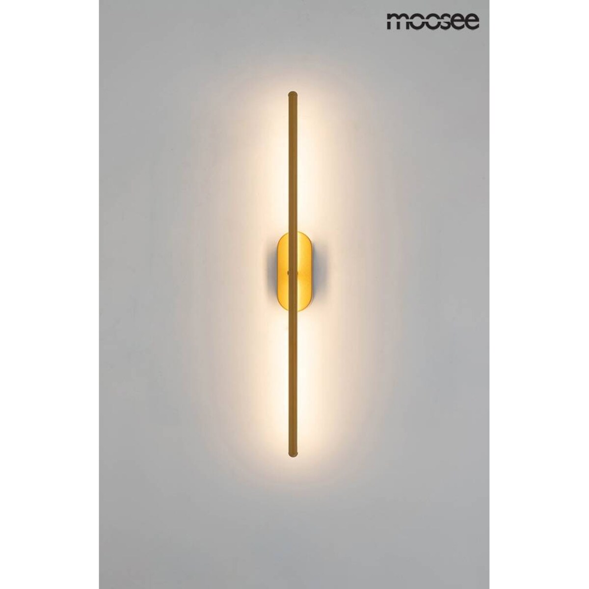 Lampa ścienna Tobia MSE010400212 prosta obrotowa złota