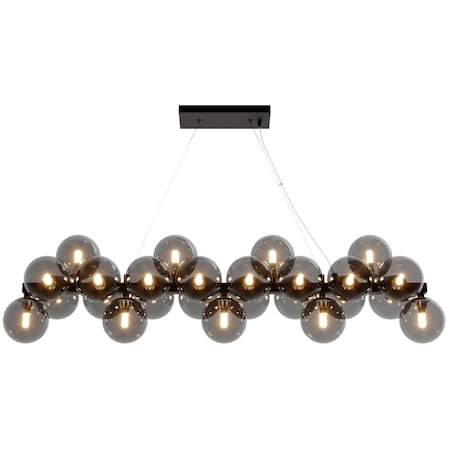 Lampa wisząca Dallas MOD547PL-25B molekuły bubbles przydymione