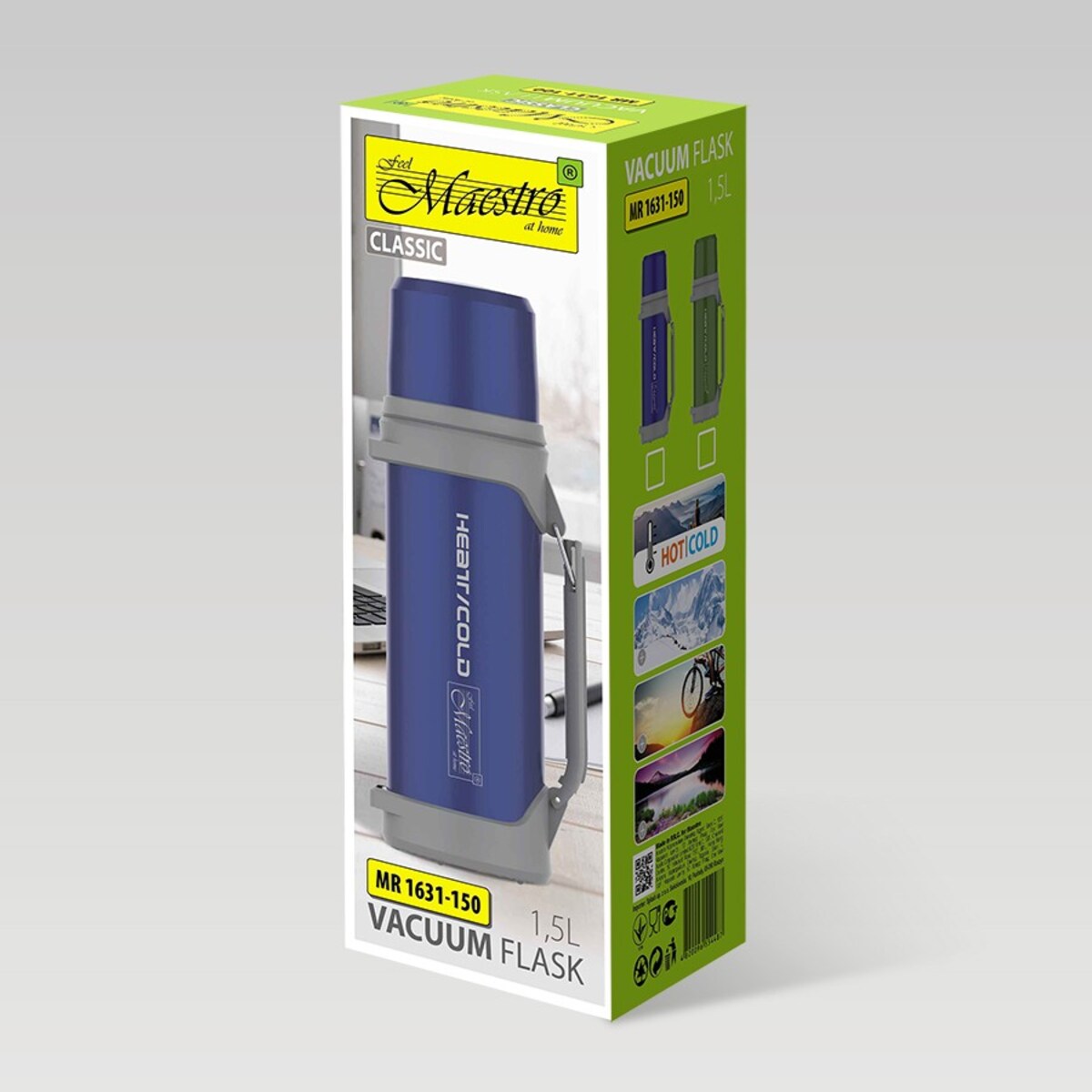 Termos na herbatę do kawy 1.5L niebieski MAESTRO MR-1631-150-BLUE