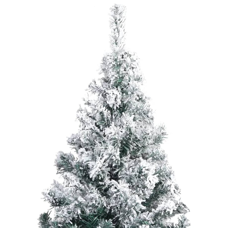 vidaXL Sztuczna choinka, flokowana śniegiem, zielona, 300 cm, PVC