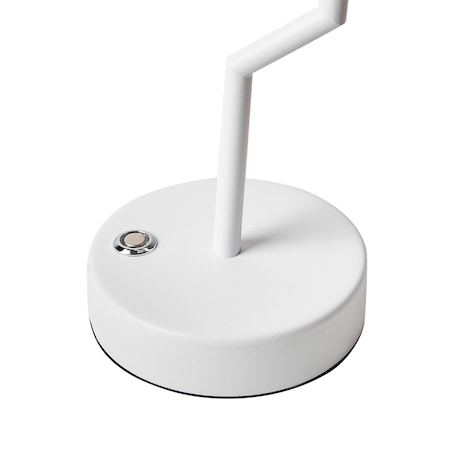 Bezprzewodowa lampa stołowa LED ALVIELA Ze ściemniaczem Metal Biały