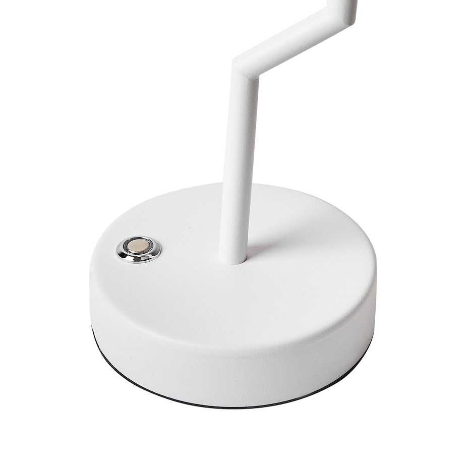 Bezprzewodowa lampa stołowa LED ALVIELA Ze ściemniaczem Metal Biały