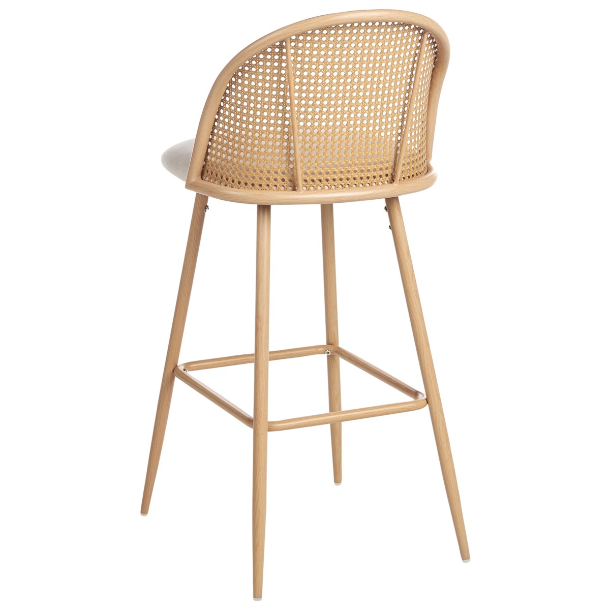 Zestaw 2 krzeseł barowych CORNELL Metal Jasnobrązowy