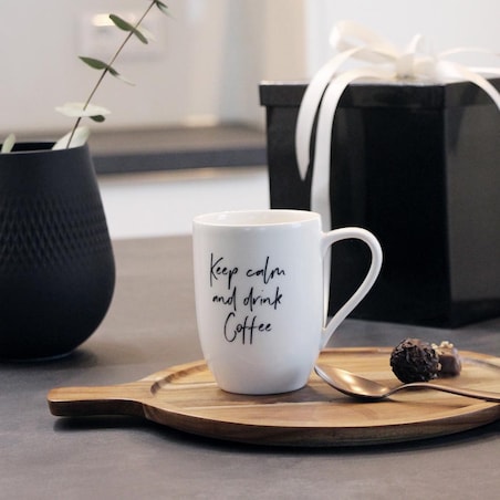 Kubek Keep calm and drink coffee Statement, 340 ml, Villeroy & Boch