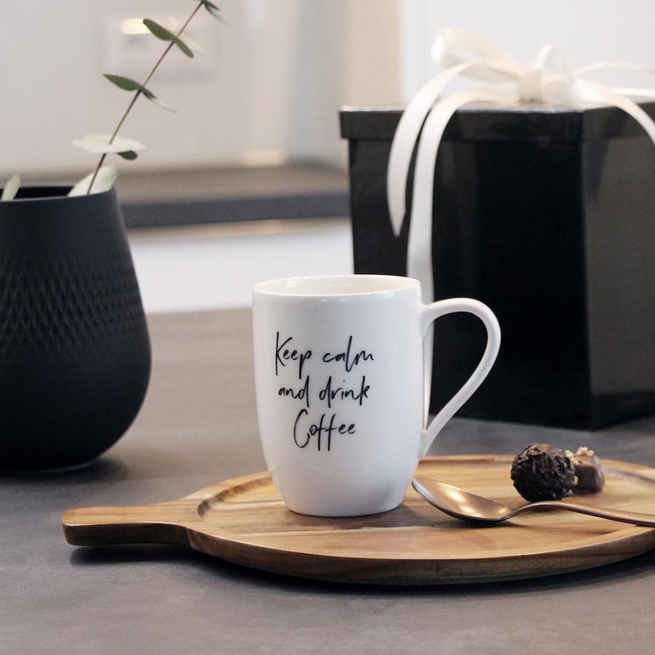 Kubek Keep calm and drink coffee Statement, 340 ml, Villeroy & Boch