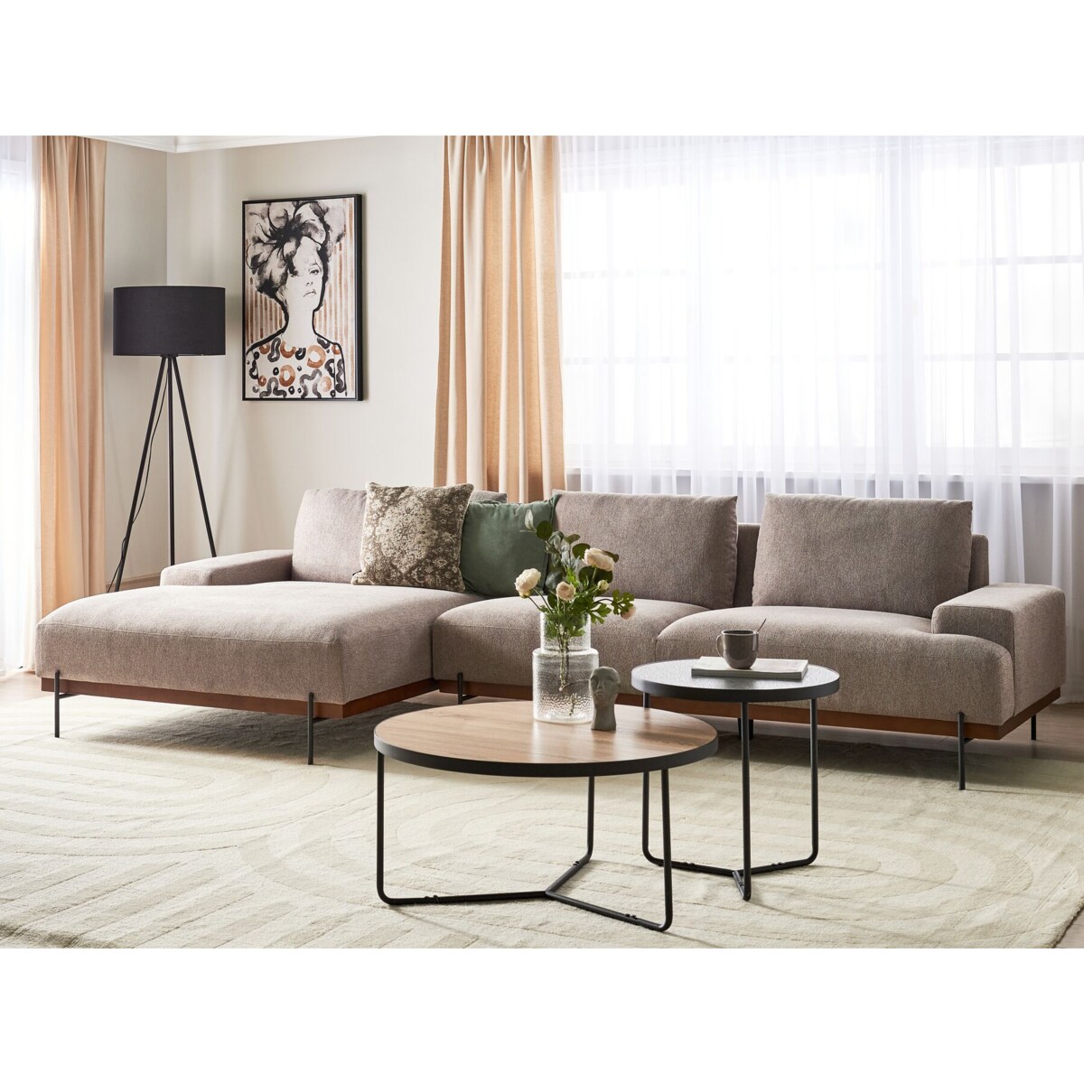 Narożnik prawostronny jasnobrązowy MARIFERD