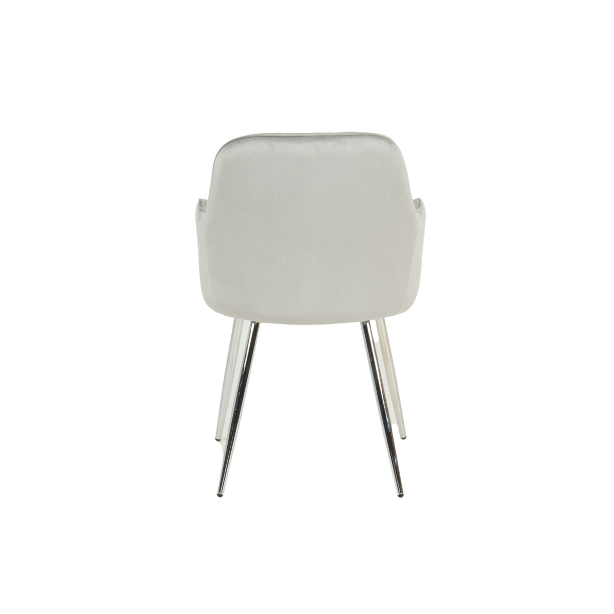 KRZESŁO TAPICEROWANE VELVET WELUR DO SALONU JADALNI KUCHNI SZARE MIA CHROM