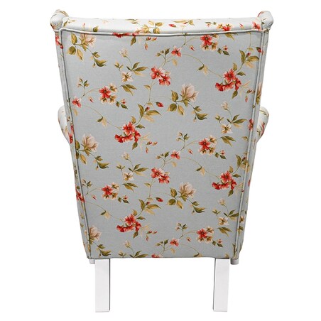 Fotel klasyczny Paul - kwiaty - 82cm x 101cm x 93cm