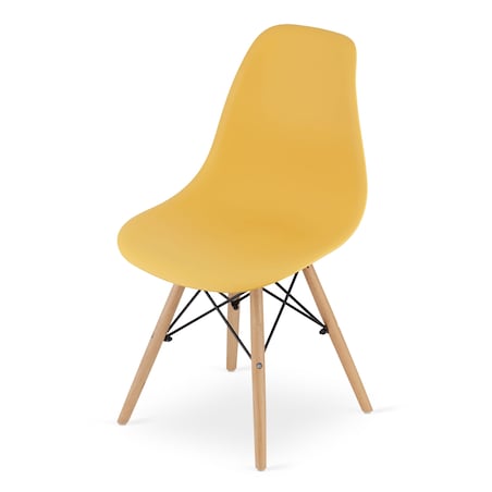 Krzesło Do Jadalni Kuchni Salonu Osaka Musztarda / Nogi Naturalne