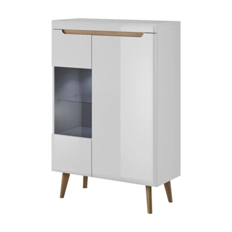 Witryna niska EBBI biały połysk