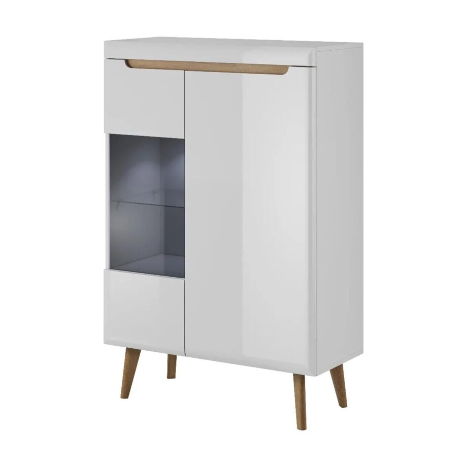 Witryna niska EBBI biały połysk