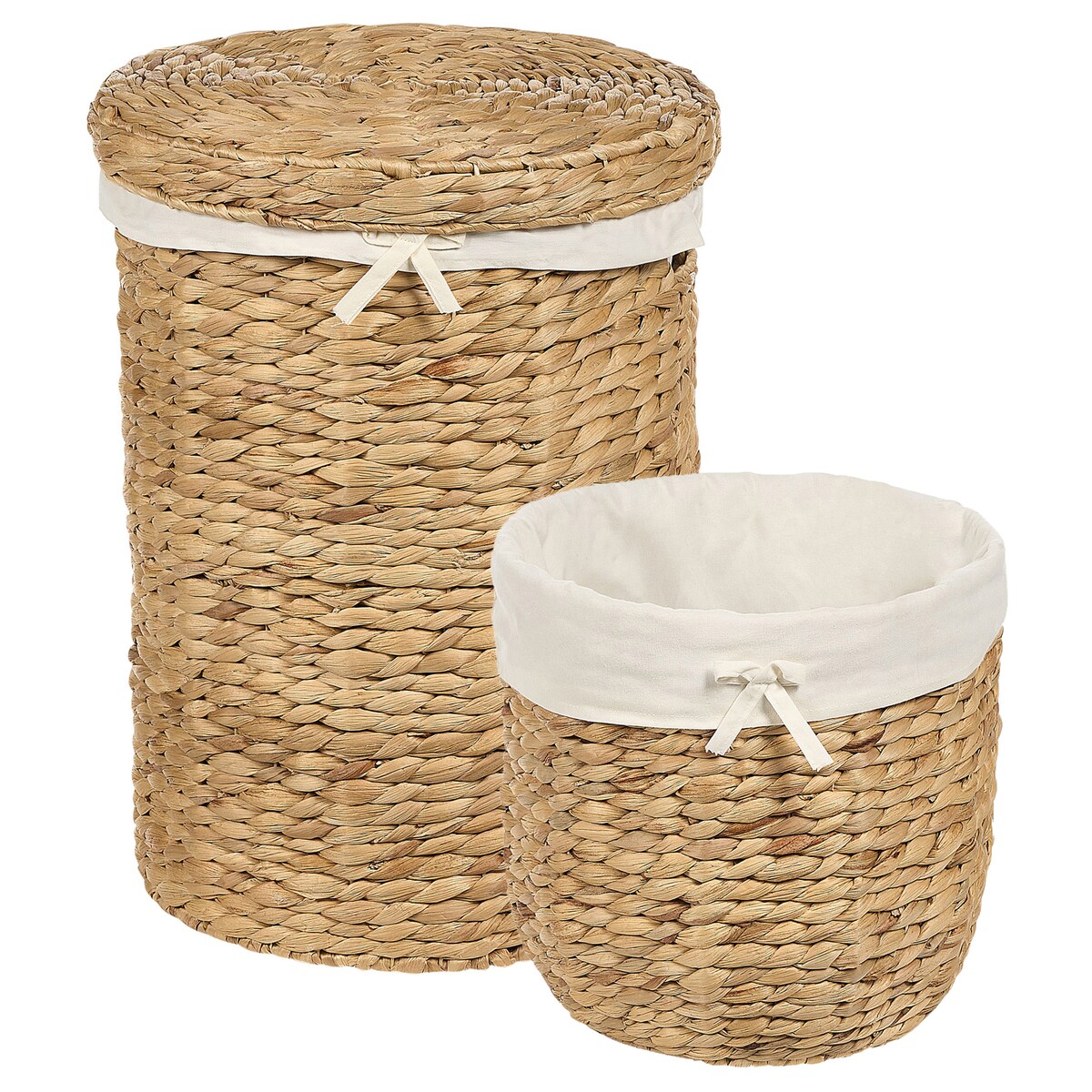 Zestaw 2 koszy DANANG Plecionka Naturalny 31/61 L