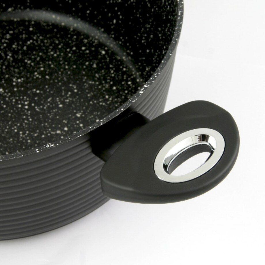 Zestaw garnków z powłoką granitową Marmo 12 ele. KLAUSBERG